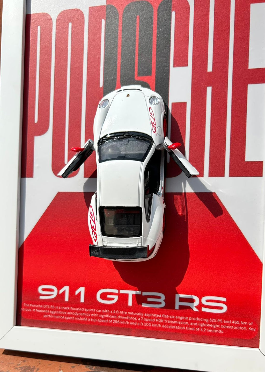 Porsche GT3 – 1:36 Scale Model in Premium Frame