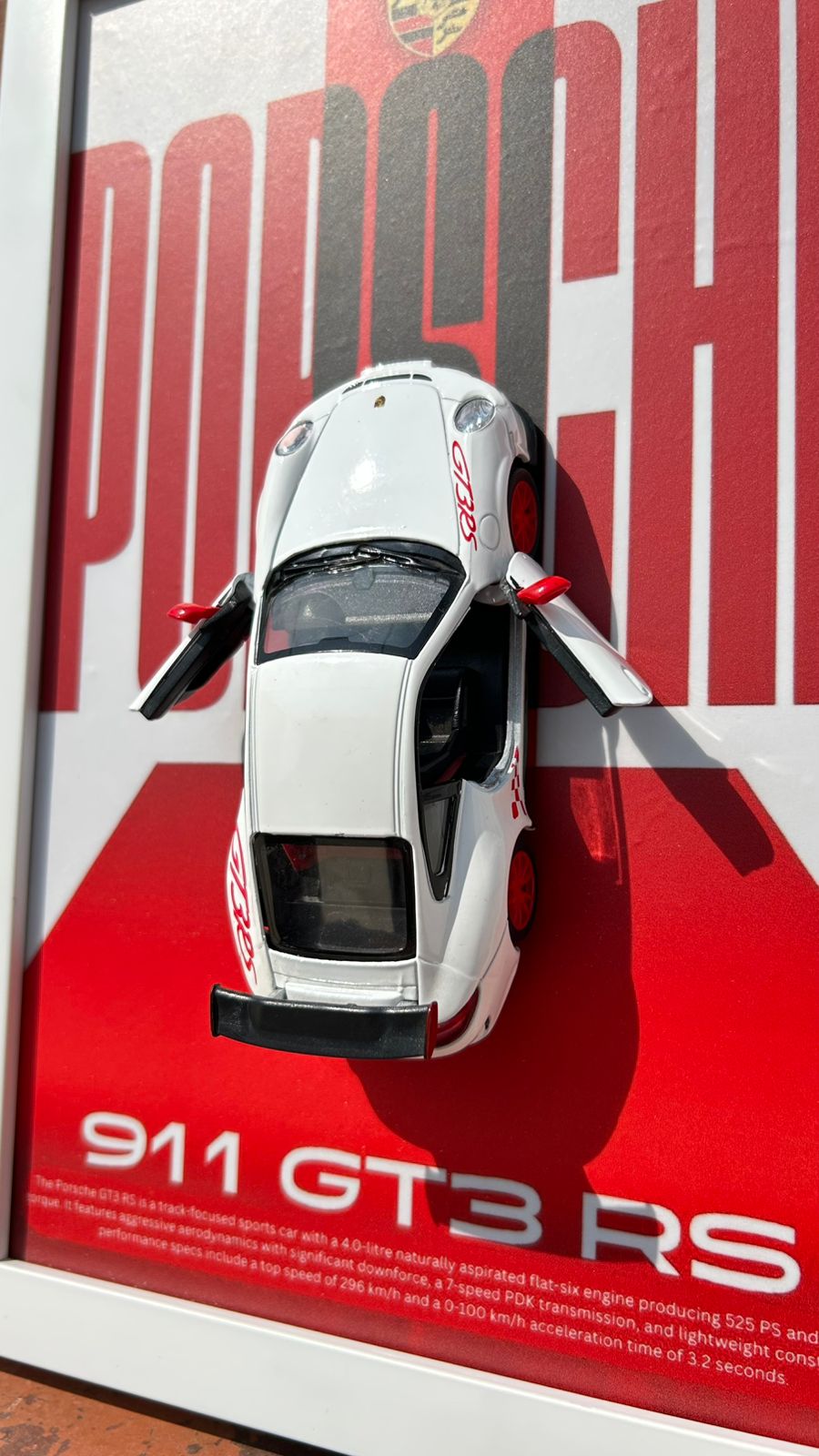 Porsche GT3 – 1:36 Scale Model in Premium Frame