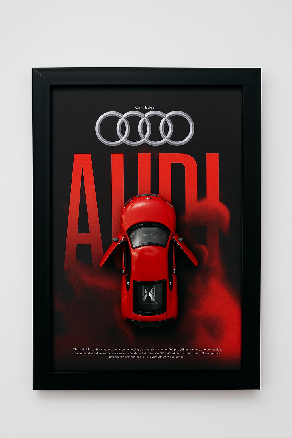 Audi R8 – 1:36 Scale Model in Premium Frame