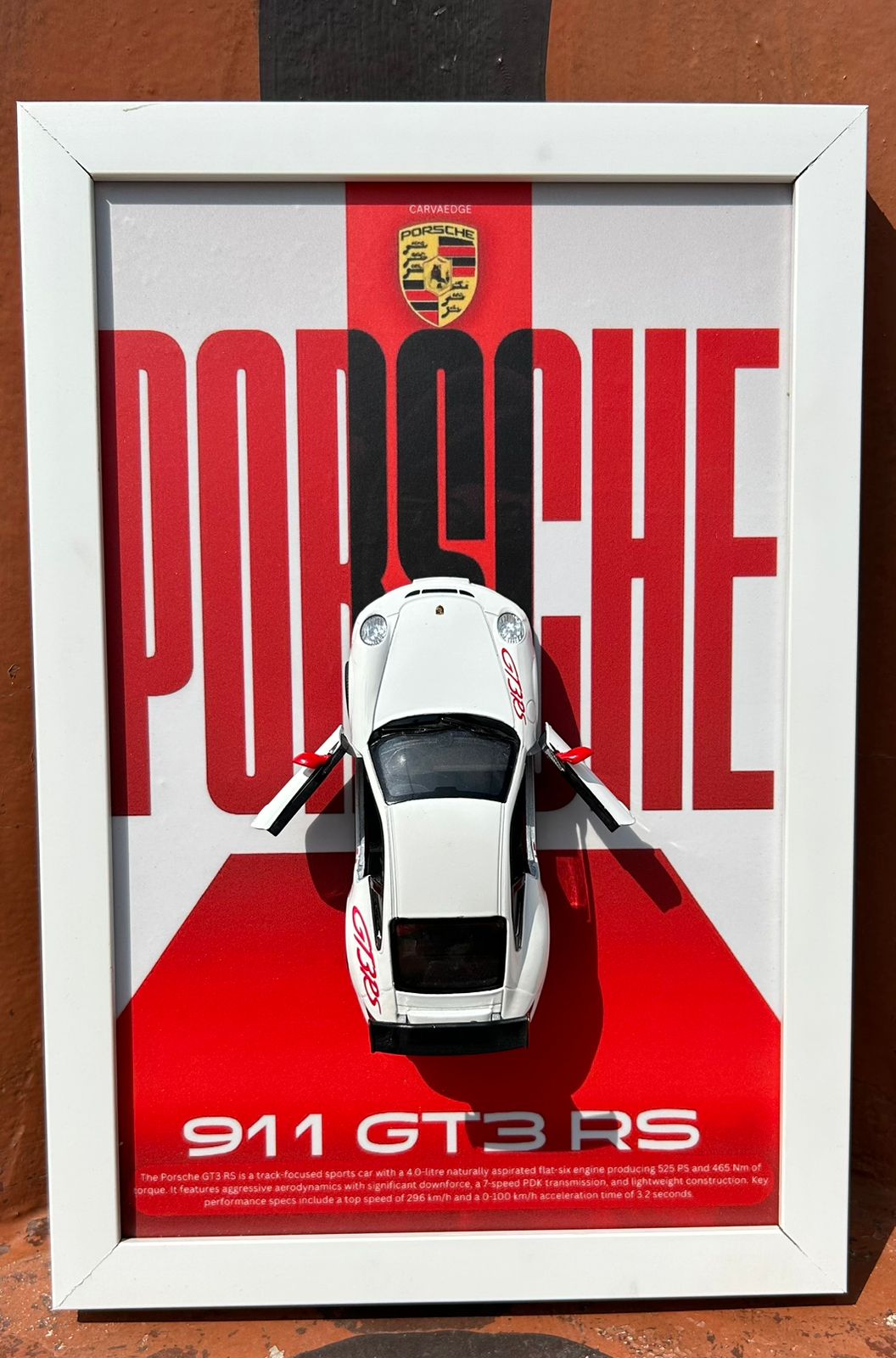 Porsche GT3 – 1:36 Scale Model in Premium Frame