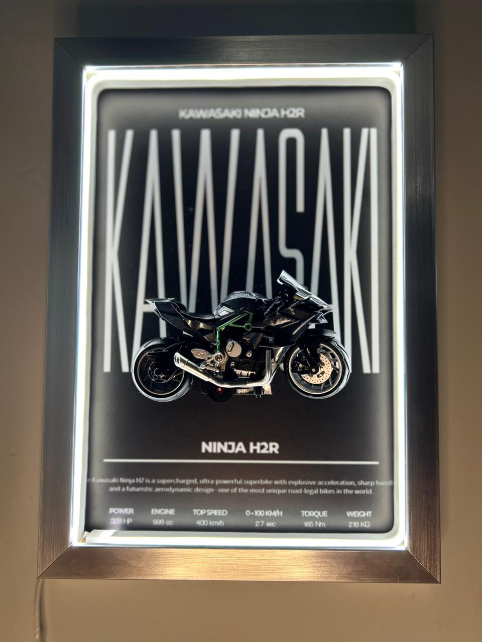 Black Kawasaki Ninja H2 – 1:12 Scale