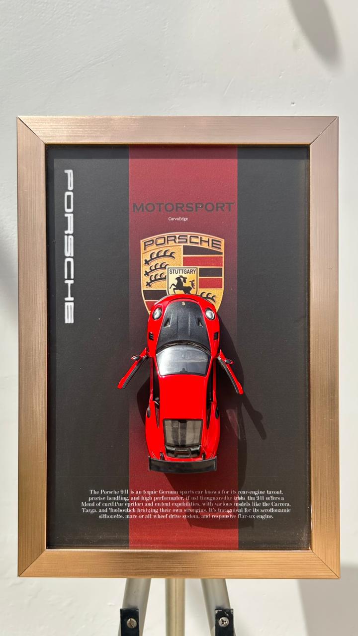 Licensed Porsche GT2 (Red) – Premium Display Frame