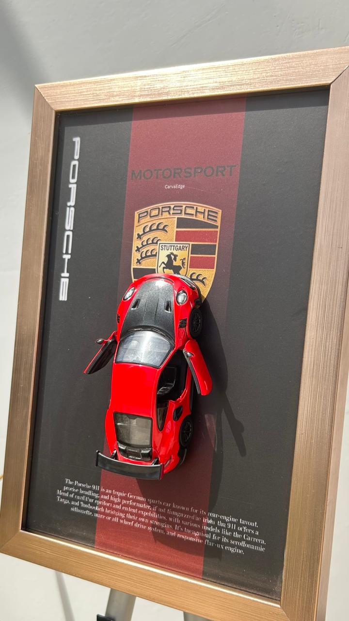 Licensed Porsche GT2 (Red) – Premium Display Frame