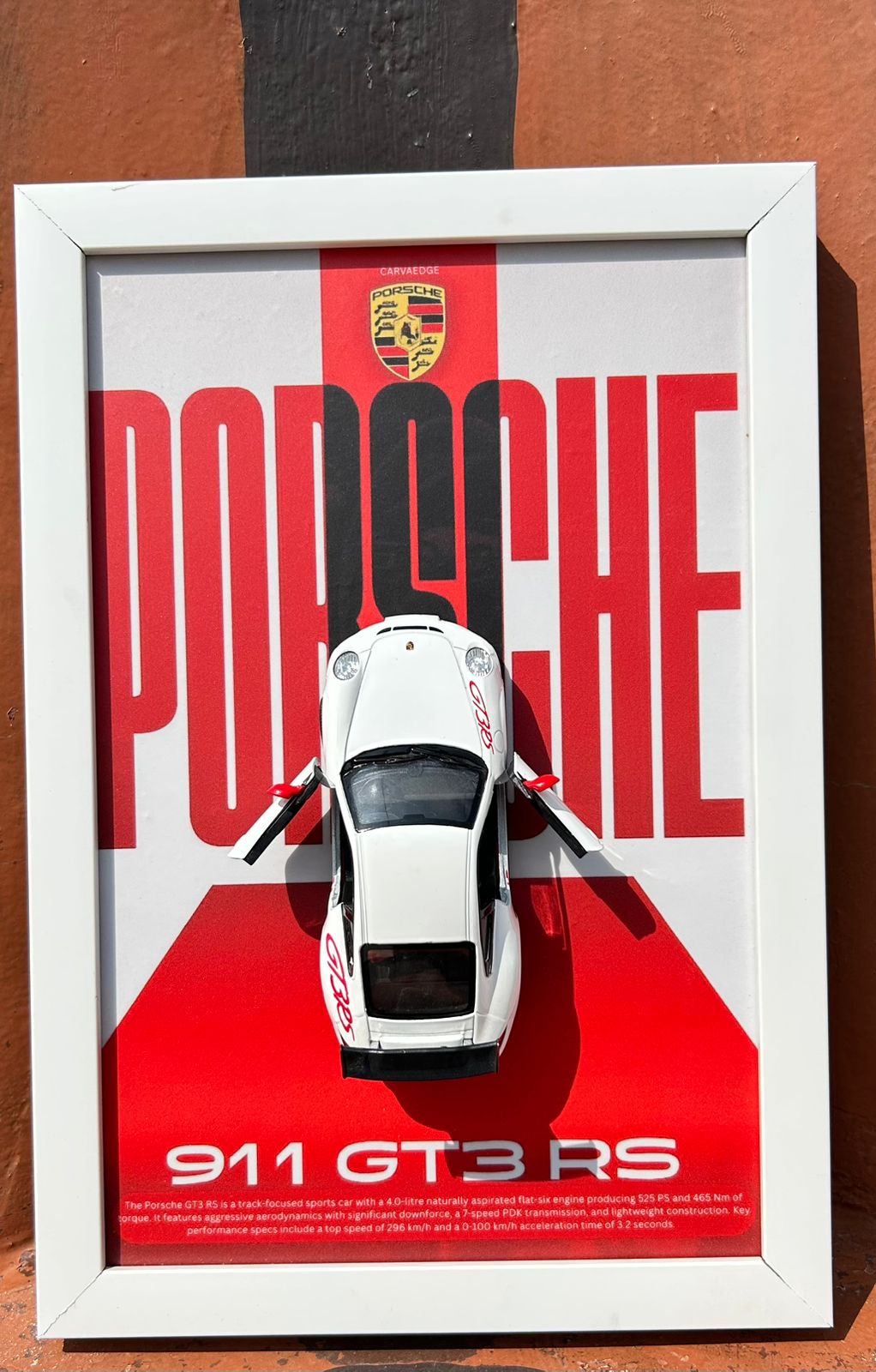 Porsche GT3 – 1:36 Scale Model in Premium Frame
