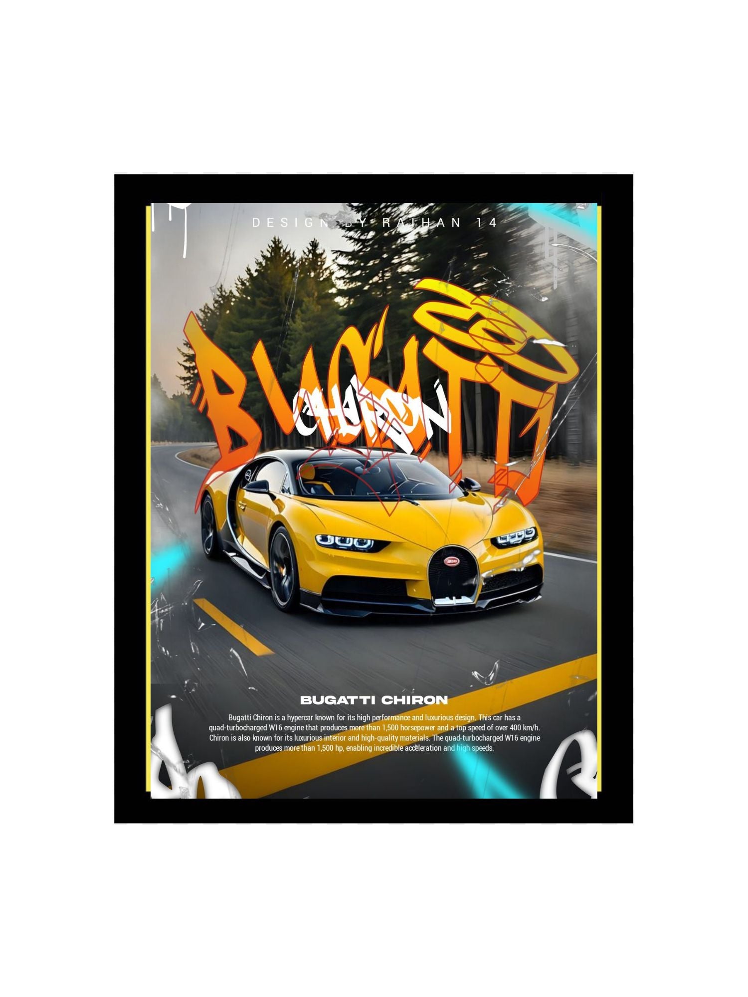 Bugatti Chiron Poster