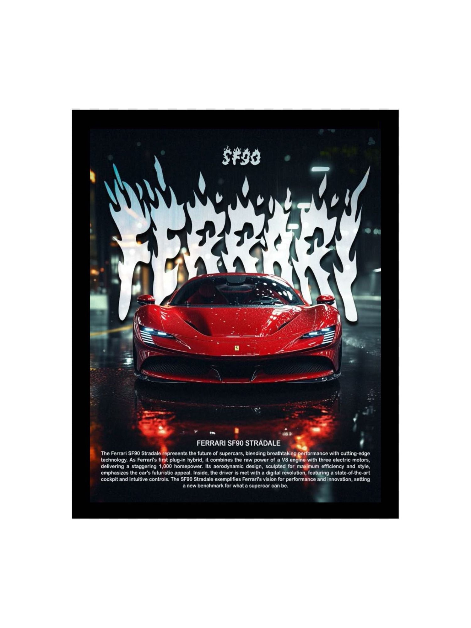 Hybrid Power, Pure Ferrari — Ferrari SF90 Poster