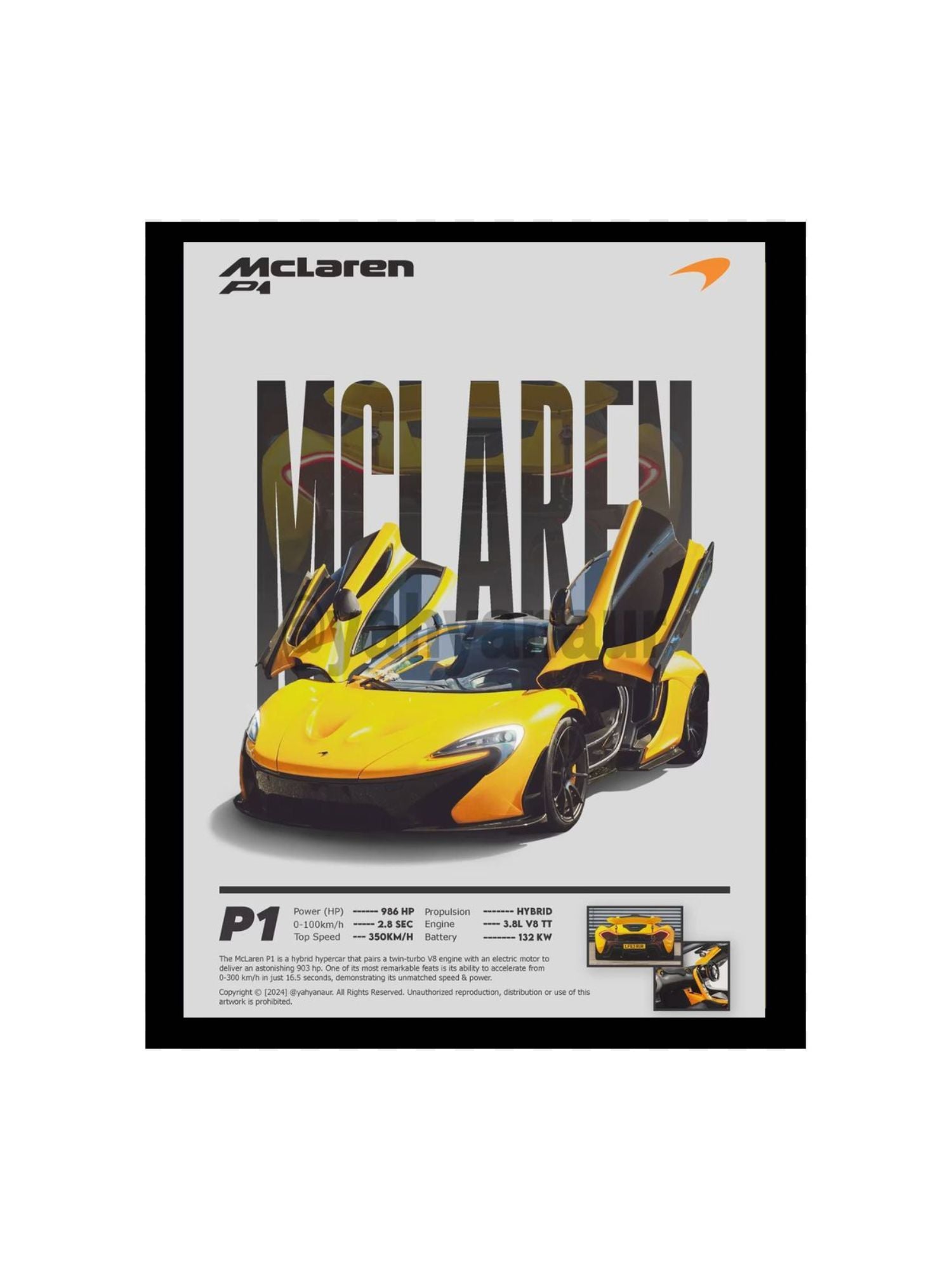Driven by Innovation — McLaren Poster
