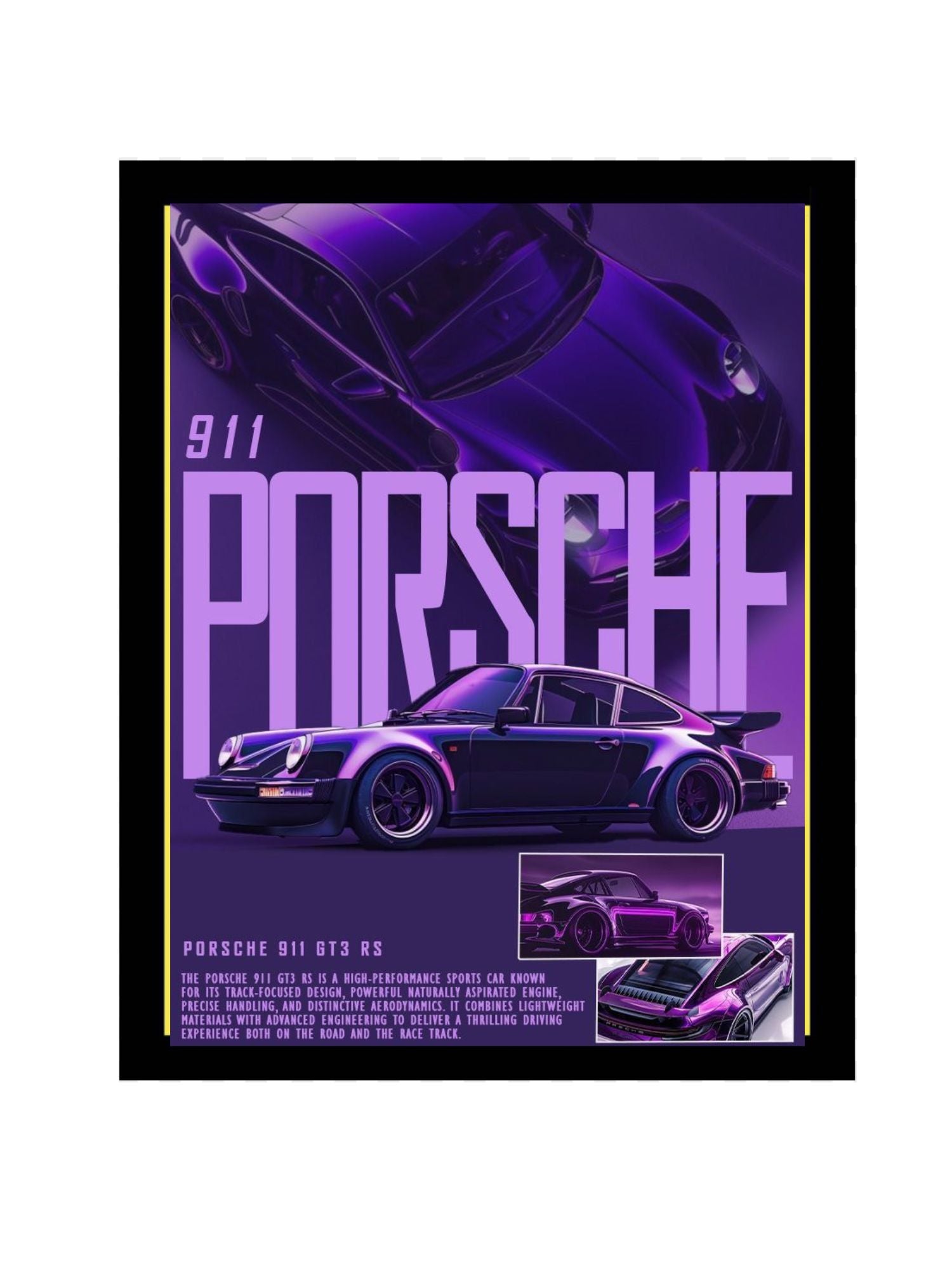 Precision in Motion — Porsche Poster