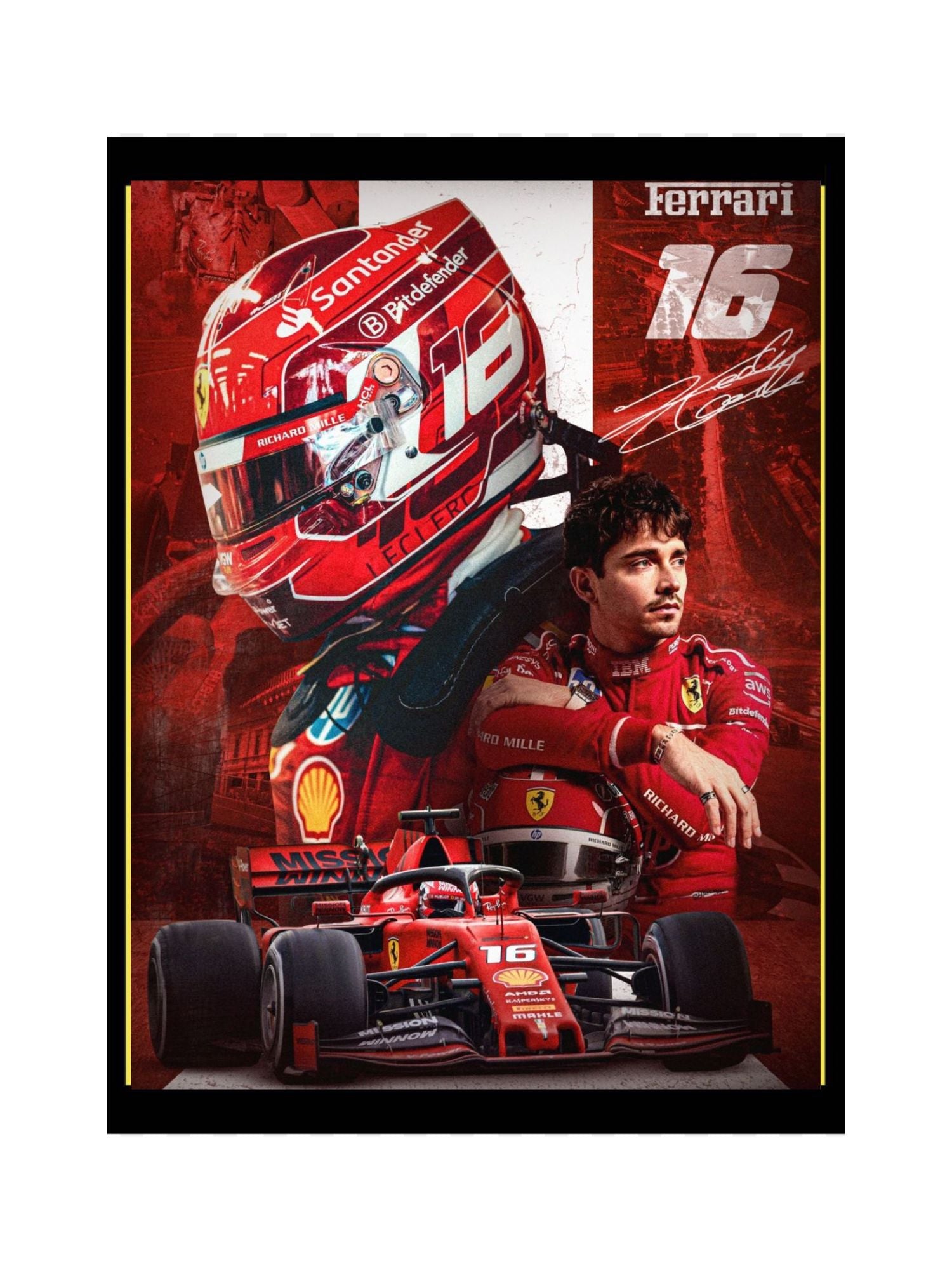 Charles Leclerc Poster