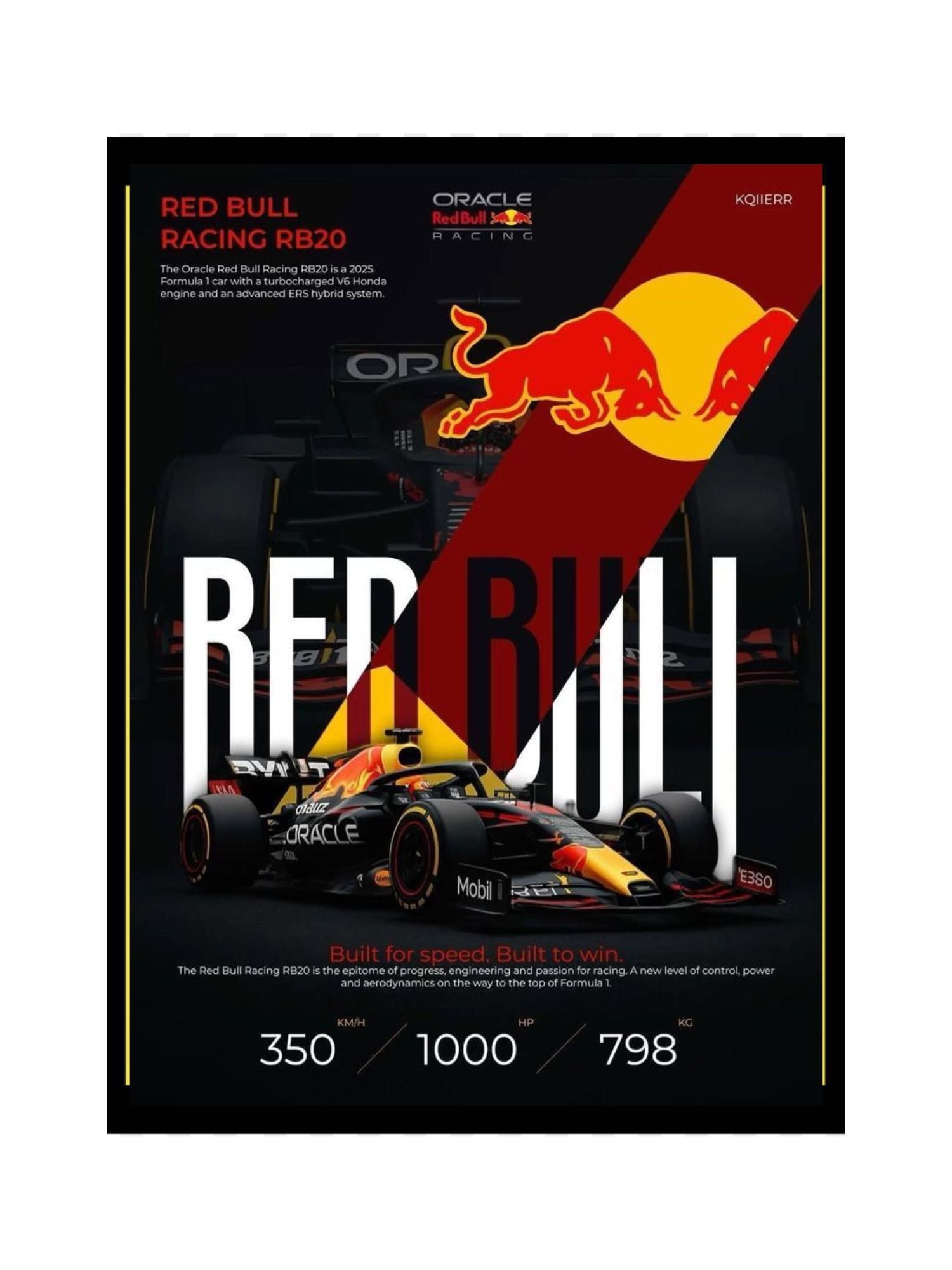 Red Bull F1 Poster