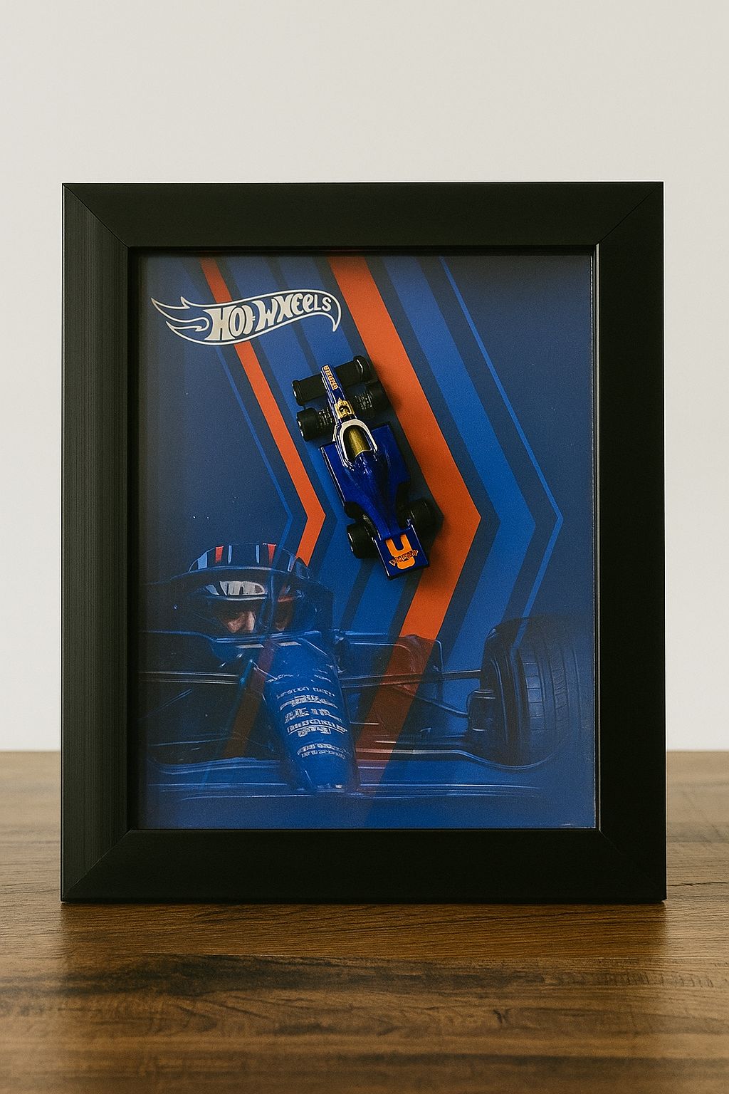CarvaEdge — Premium Hot Wheels Shadow Frame (Blue F1 Edition)