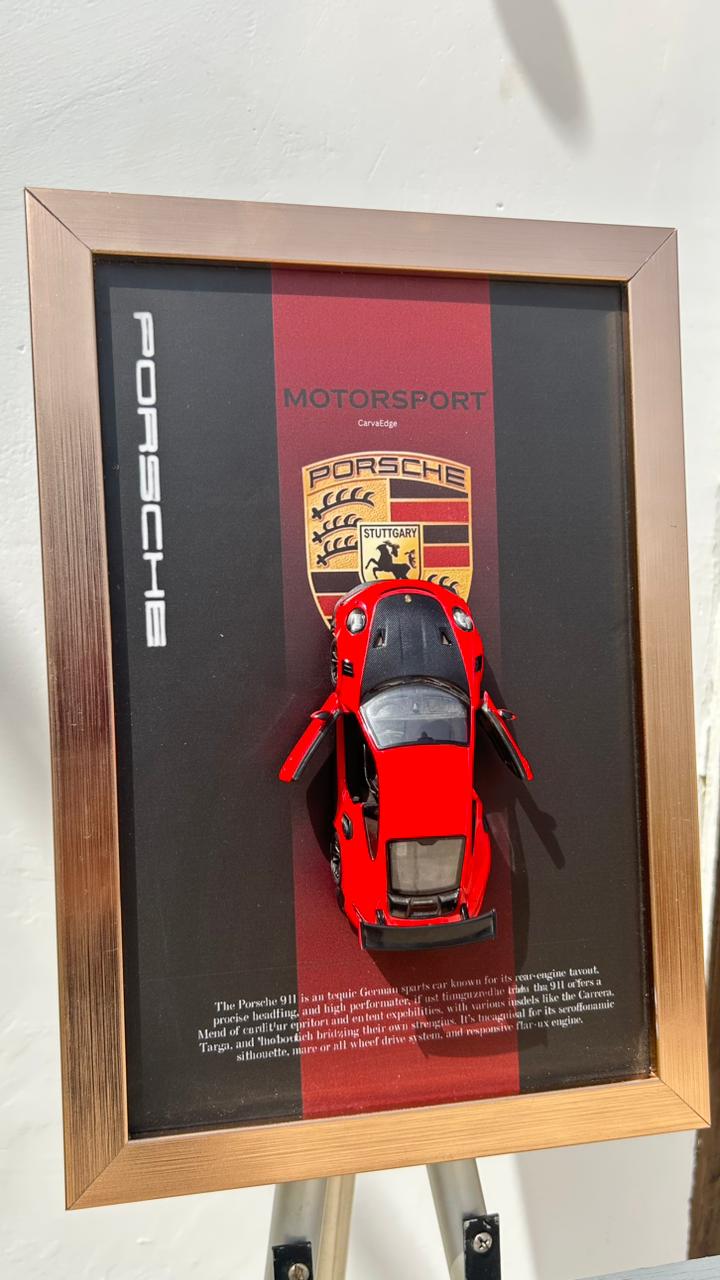Licensed Porsche GT2 (Red) – Premium Display Frame