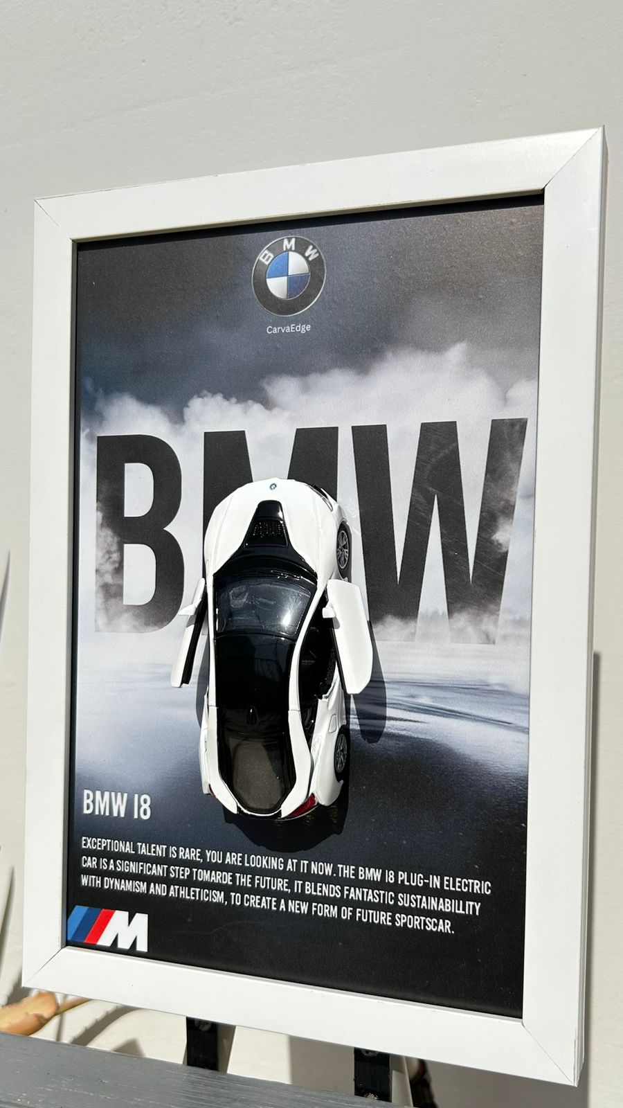 BMW i8 – 1:36 Scale Model in Premium Frame