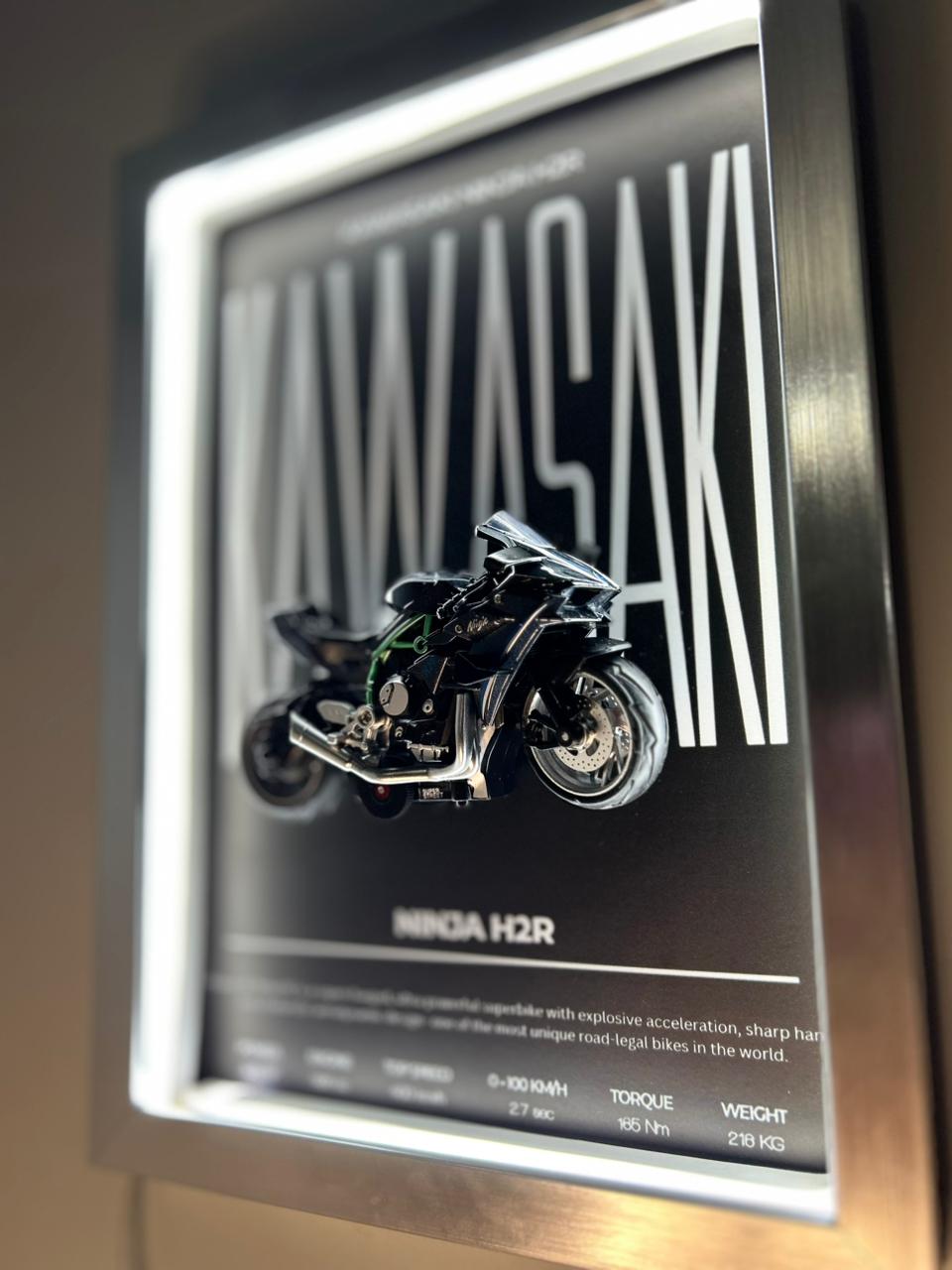 Black Kawasaki Ninja H2 – 1:12 Scale