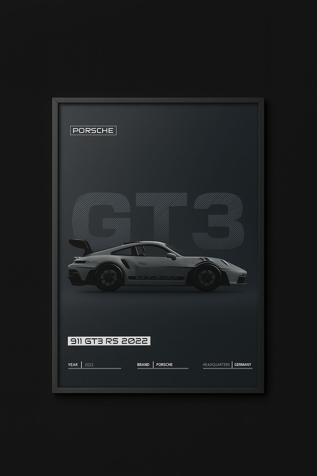 Porsche 911 GT3 – Premium Automotive Poster